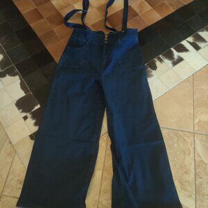 Unique Vintage  Banned Apparel suspender jeans size 3xl UK New